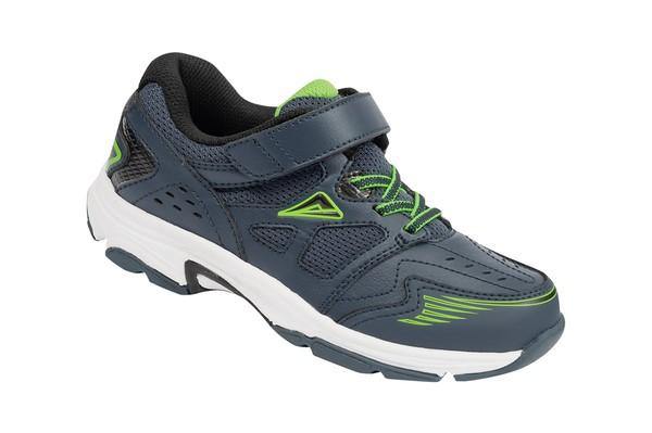 Ascent - Sustain Jr (Cobalt/Lime) - Lim's School Shoes -Boys and girls school shoes .Available in black and white. Leather and sport
